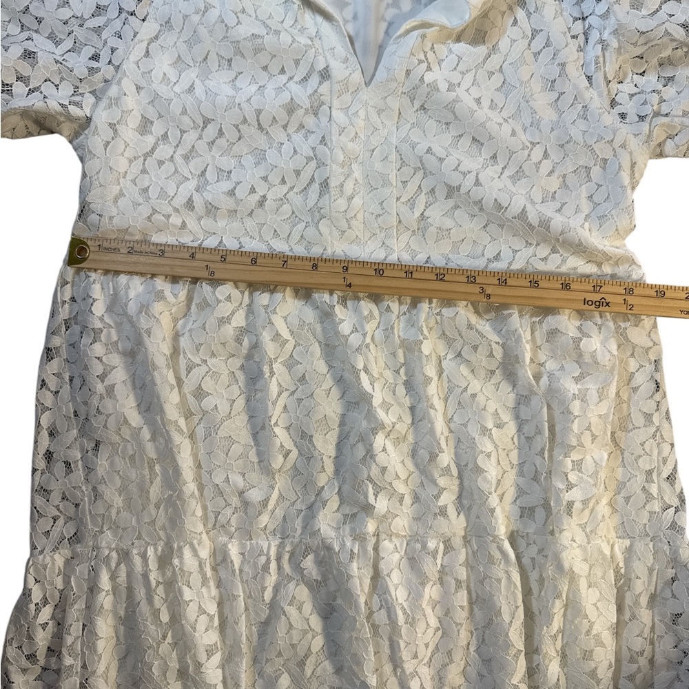 CeCe Puff Sleeve Babydoll Lace‎ Minidress - Picture 7 of 8